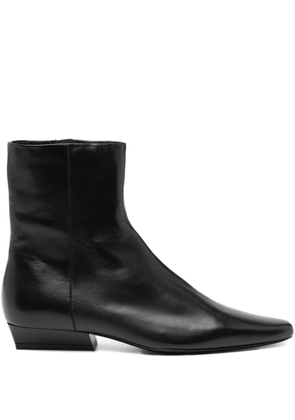 STAUD 20mm Wally flat ankle boots - Black