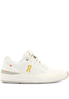 On Running Perforated Leather Trainers - White