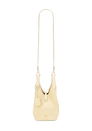 Polo Ralph Lauren Suede Crossbody Bag in Cream.