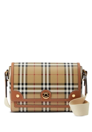Burberry Note check crossbody bag - Neutrals