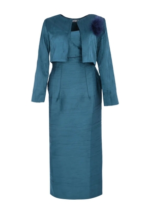 Baruni seam-detail maxi dress (set of two) - Blue