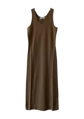 Max Mara Aceri round-neck midi dress - Brown