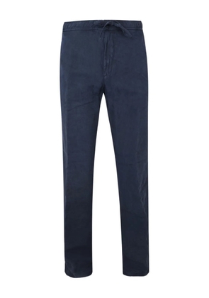 120% Lino drawstring trousers - Blue