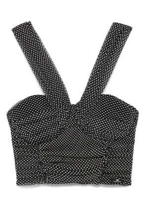 Elisabetta Franchi polka dot-print top - Black