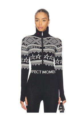 Perfect Moment Holiday Body Sweater in Black,White. Size L. Also in M, XL.