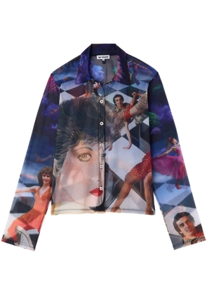 Sunnei graphic-print shirt - Blue