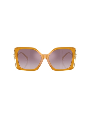 VERSACE Square Sunglasses in Yellow.