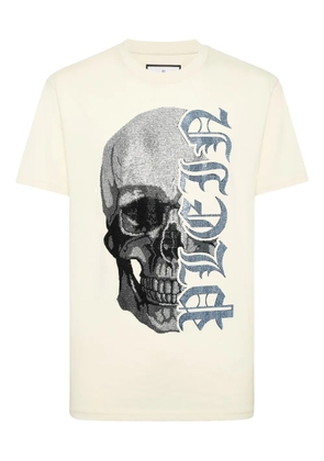 Philipp Plein skull-embellished T-shirt - Neutrals