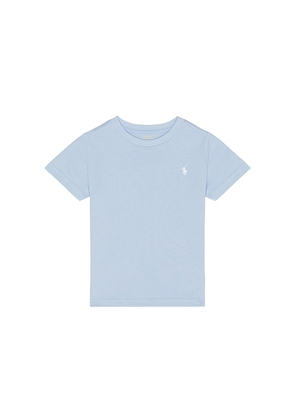 Polo Ralph Lauren Short Sleeve Cotton Jersey Crewneck T-shirt in Blue. Size 2. Also in 3, 4, 5, 6.