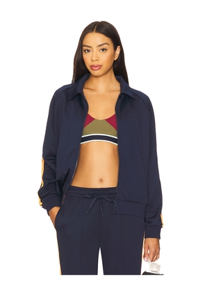 THE UPSIDE Vitesse Pari Zip Jacket in Navy. Size L. Also in M, S, XS.