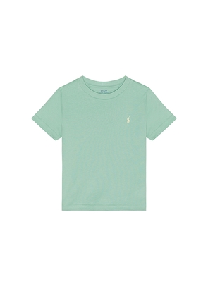 Polo Ralph Lauren Short Sleeve Cotton Jersey Crewneck T-shirt in Sage. Size 2. Also in 3, 4, 5, 6.
