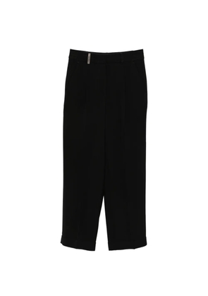 Peserico cuffed trousers - Black