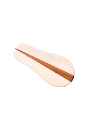 Verve Culture Marble Spoon Rest in Neutral.