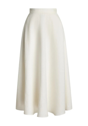 Ralph Lauren Collection Erica linen A-line midi skirt - Neutrals