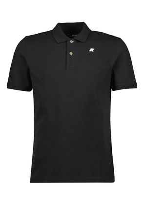 K-Way two-button pique polo shirt - Black