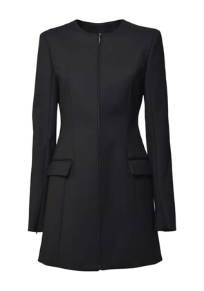 MSGM zip-fastening single-breasted coat - Black
