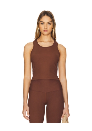YEAR OF OURS Ribbed Yos Tank Top in Brown. Size S. Also in XS.