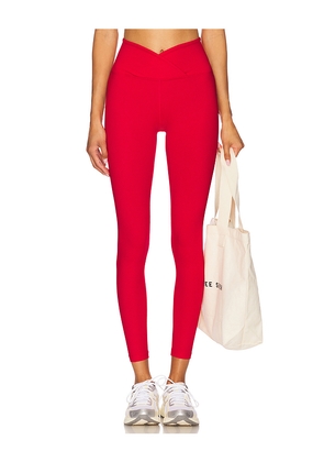 YEAR OF OURS Ribbed Veronica Legging in Red. Size L. Also in XL.