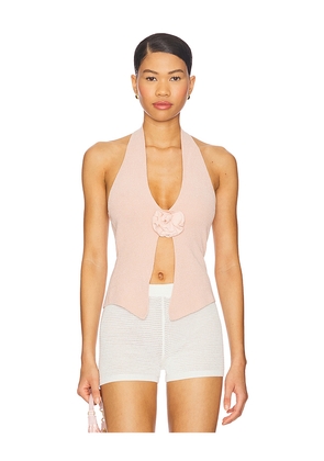 With Jean Rose Top in Pink. Size L. Also in M, XL.