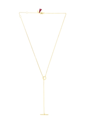 SHASHI Porter Necklace in Metallic Gold.