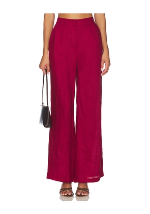 Yumi Kim Bobbi Pant in Burgundy. Size L. Also in M, S, XL, XS.