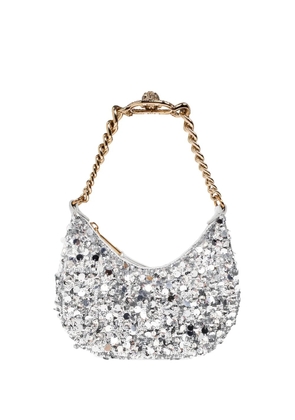 Kurt Geiger London small Chelsea sequin chain-strap shoulder bag - Silver