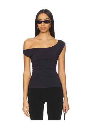 WeWoreWhat Twisted Off The Shoulder Top in Black. Size L. Also in M, S, XL, XS.