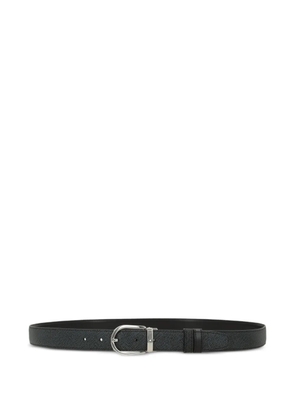 Montblanc tweed-effect reversible belt - Blue