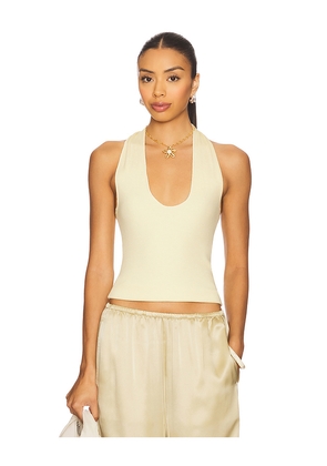 VIR VITA Halter Top in Yellow. Size L. Also in M, XL, XS.