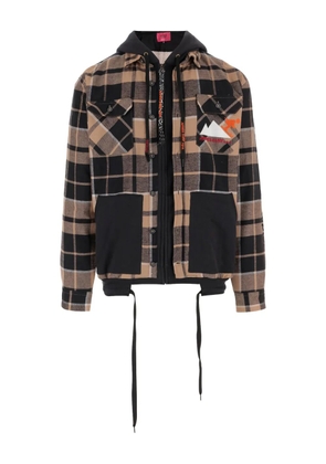 Après Surf checked hooded jacket - Brown