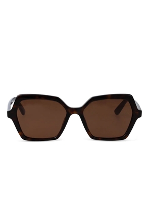 Alexander McQueen Eyewear AM0537S geometric-frame sunglasses - Brown