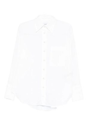 AMISH button-front pocket shirt - White