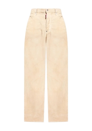 DSQUARED2 corduroy wide-leg trousers - Neutrals