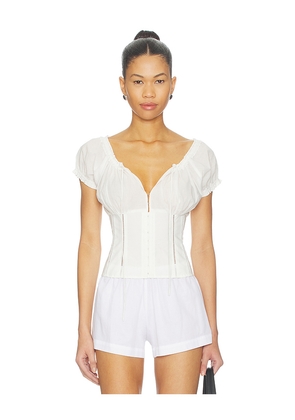 With Jean Victoria Top in White. Size L. Also in M, S.