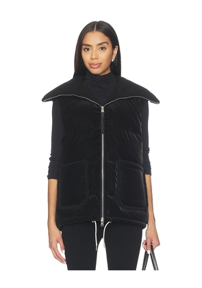 Varley Evie Puffer Gilet in Black. Size L. Also in M, S, XS.
