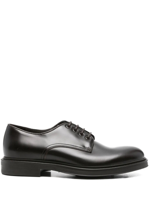 Green George leather derby shoes - Brown