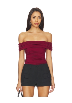 Undress Code Buttercup Bodysuit in Burgundy. Size L. Also in M, S, XL, XS.