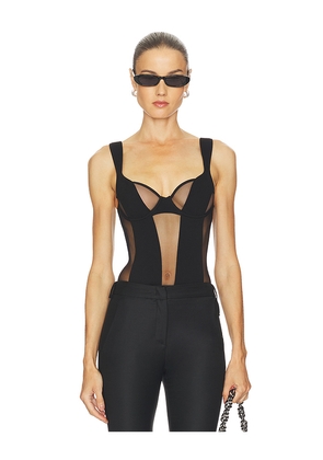 Undress Code Missy Bodysuit in Black. Size L. Also in M, S, XL, XS.
