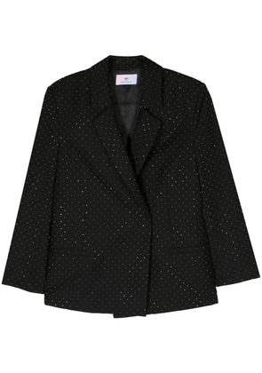 Chiara Ferragni rhinestone-embellished double-breasted blazer - Black
