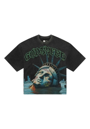 GODSPEED Sunken Liberty printed T-shirt - Grey