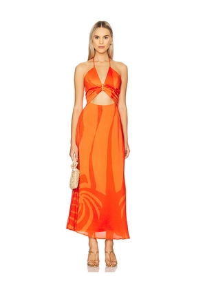 Vix Swimwear Aurea Long Dress in Orange. Size M. Also in XS.