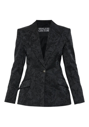 Versace Jeans Couture Barocco pattern blazer - Black