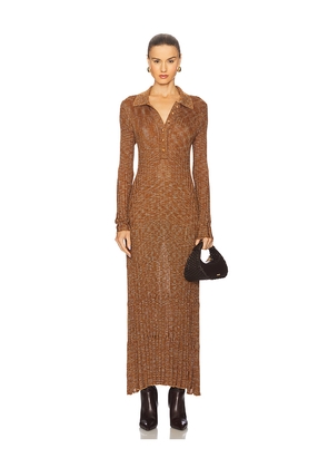 Zimmermann Mouline Midi Dress in Orange,Brown. Size 1/S. Also in 2/M, 3/L, 4/XL.