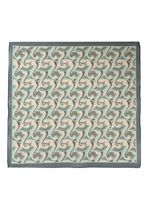 Paul Smith swan-print scarf - Neutrals