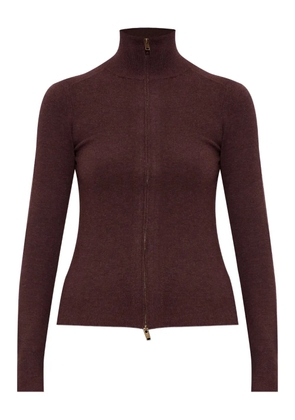 ISABEL MARANT Cecile high-neck zip-front cardigan - Red