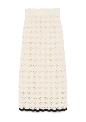 ZIMMERMANN Rhiannon midi skirt - Neutrals