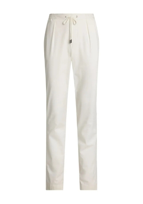Ralph Lauren Purple Label pleated drawstring trousers - White