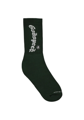 GODSPEED logo-intarsia socks - Green