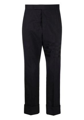 Thom Browne cropped 4-Bar Stripe wool trousers - Blue