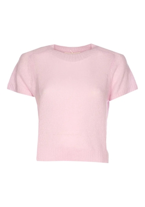 Lisa Yang crewneck knitted T-shirt - Pink